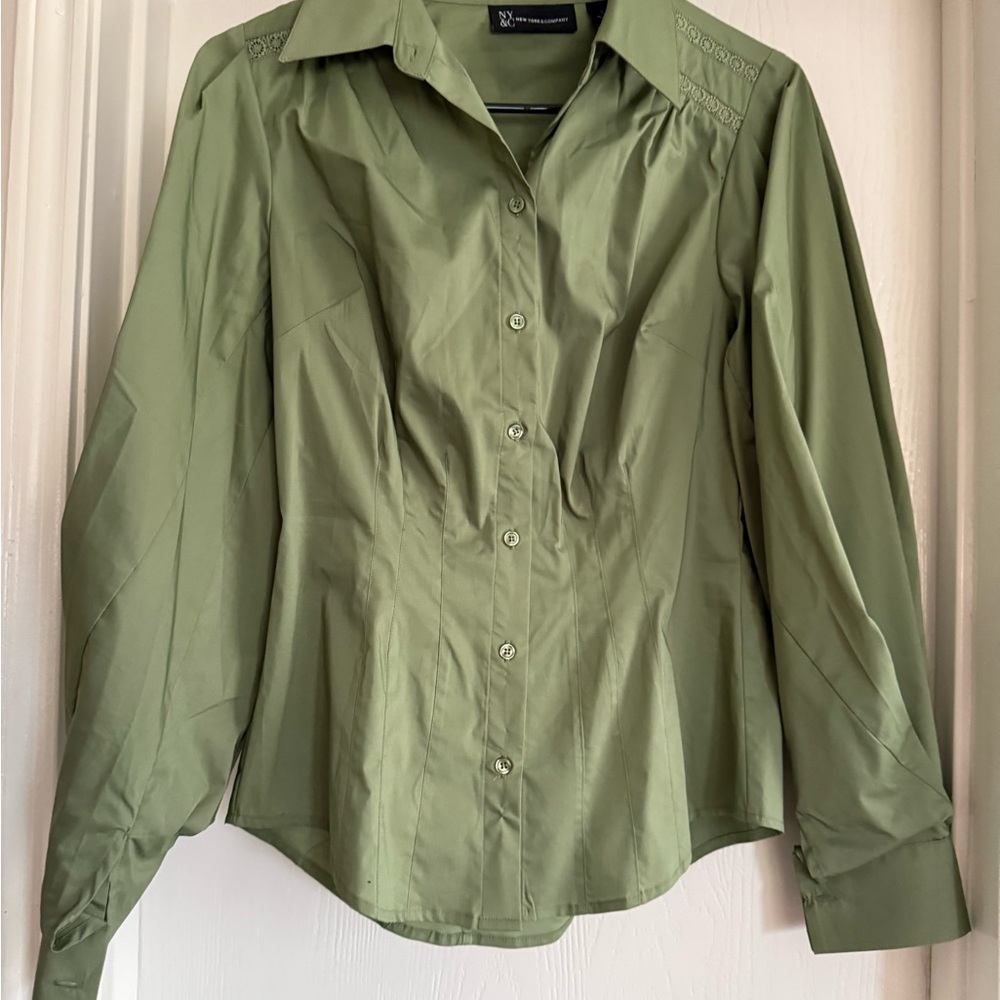 New York & Company Olive Shirt